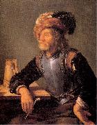 MIERIS, Frans van, the Elder Old Soldier Smoking a Pipe china oil painting artist